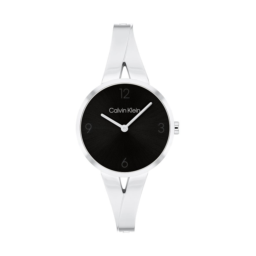 Calvin Klein Kwartshorloge SCULPTURAL Polshorloge, dameshorloge, mineraalglas, roestvrijstalen armband