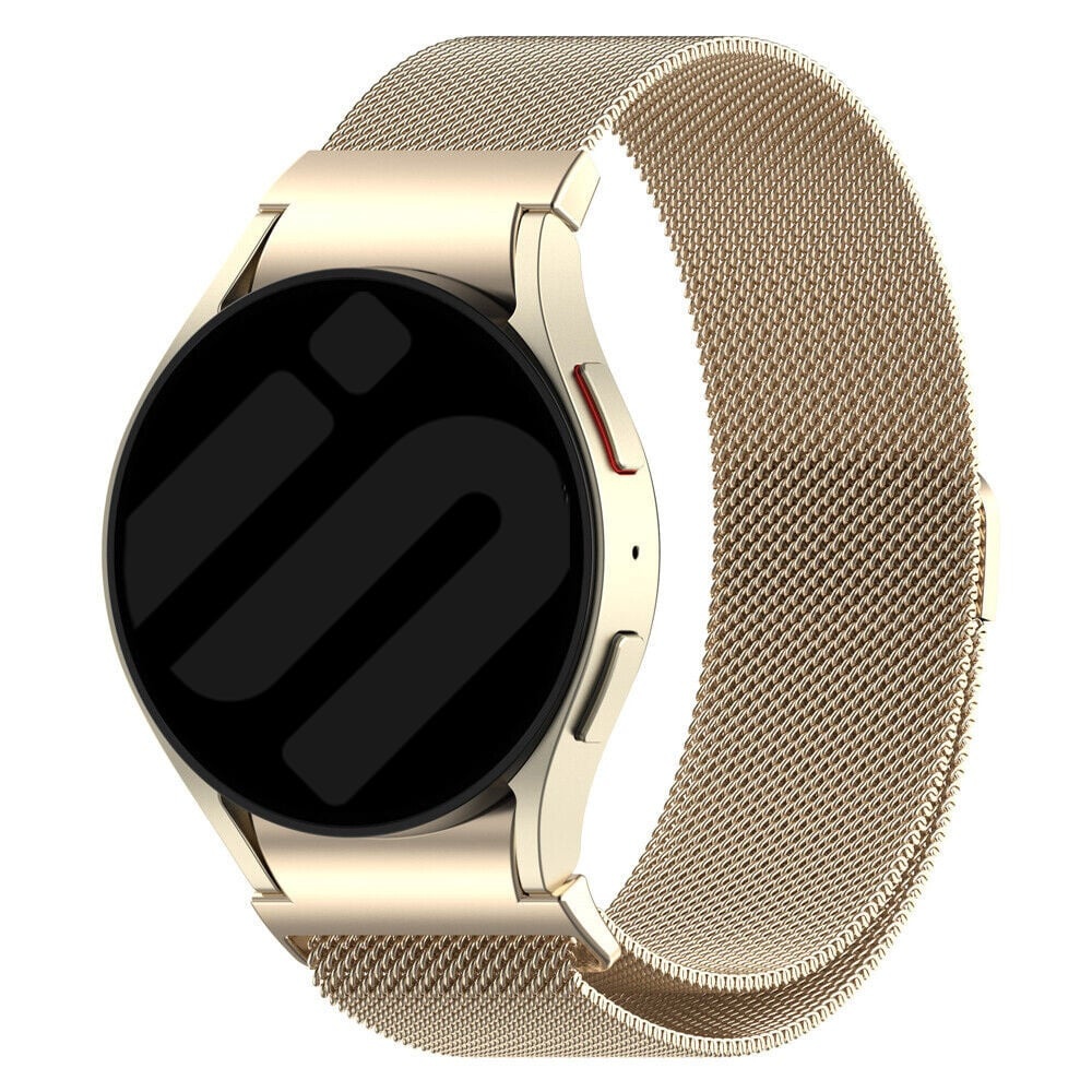 Strap-it Samsung Galaxy Watch 7 - 40mm 'One push' Milanese band (champagne)