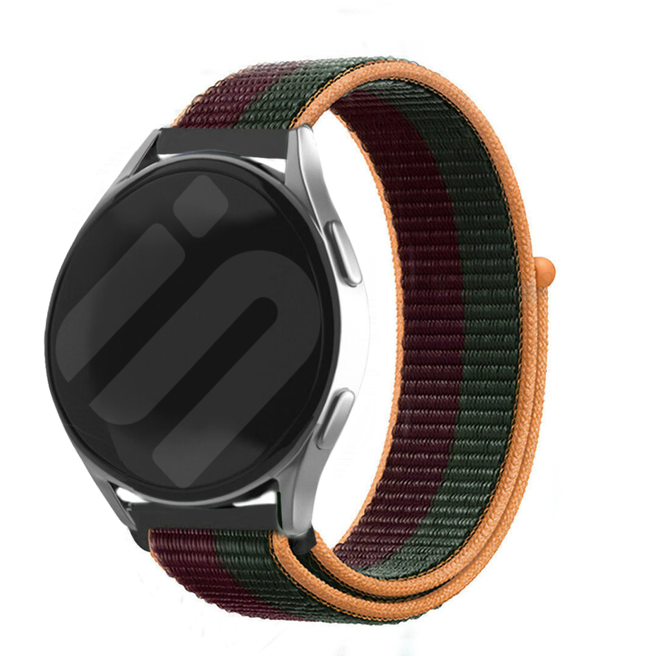 Strap-it Samsung Galaxy Watch 7 - 44mm nylon band (dark cherry)