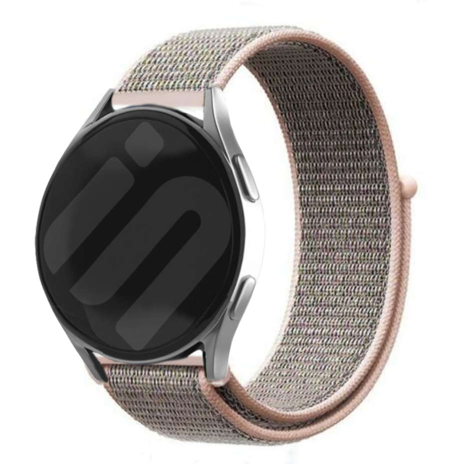 Strap-it Samsung Galaxy Watch 7 - 44mm nylon band (pink sand)