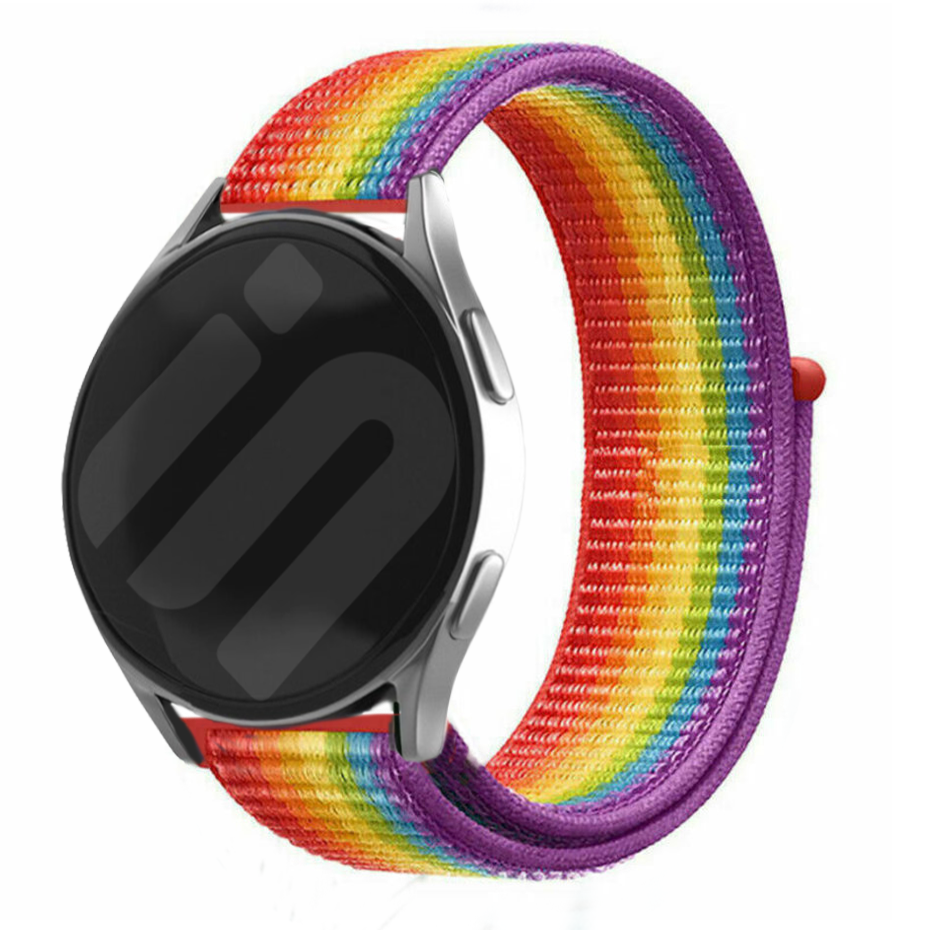 Strap-it Samsung Galaxy Watch 7 - 40mm nylon band (regenboog)