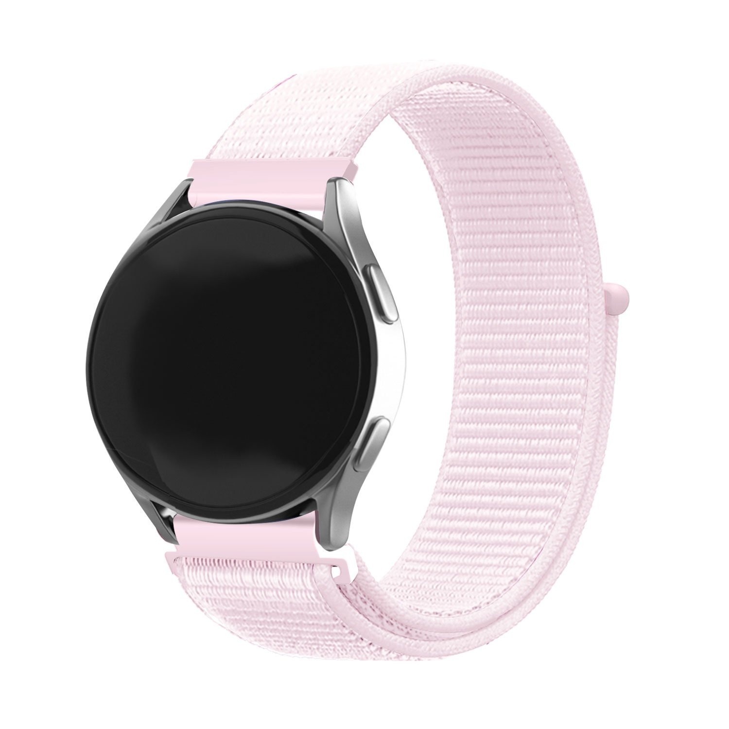 Strap-it Samsung Galaxy Watch 7 - 40mm nylon bandje (lichtroze)