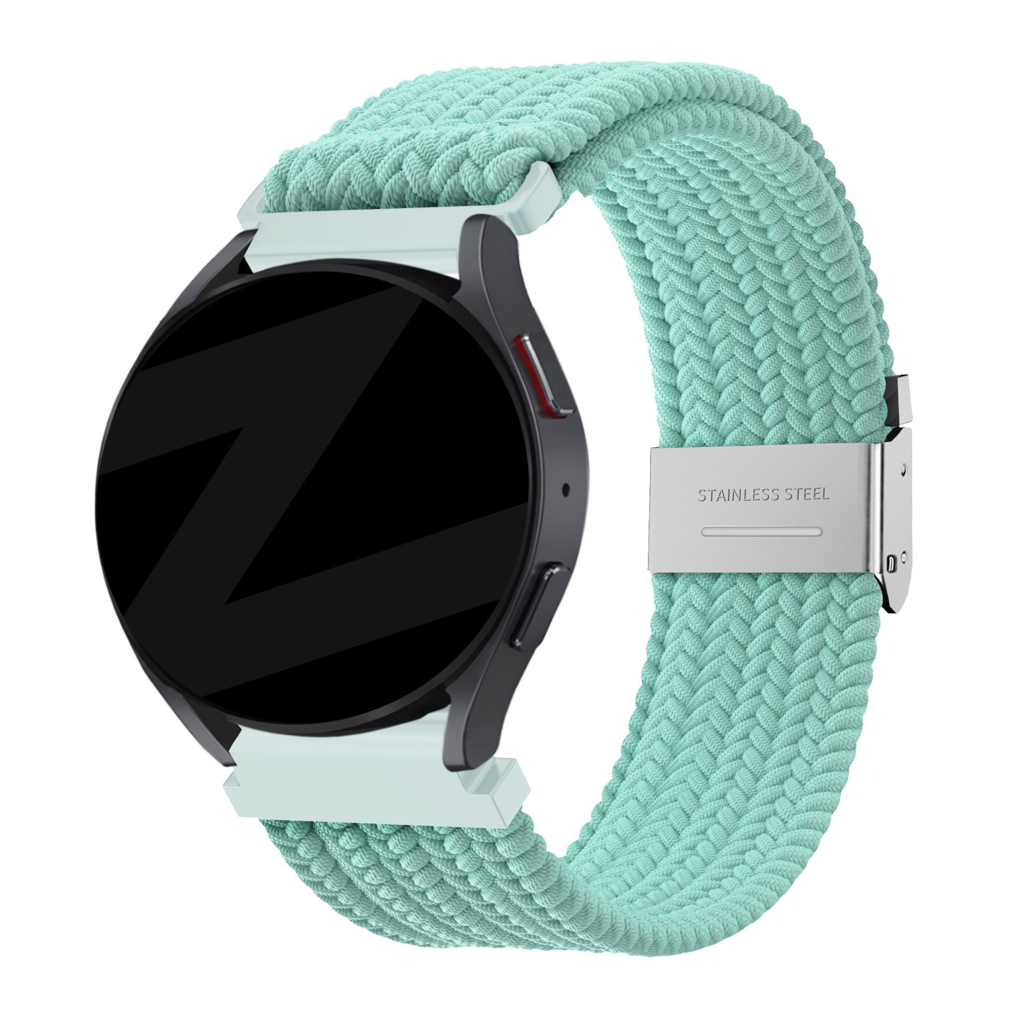 Bandz Samsung Galaxy Watch 7 - 40mm gevlochten nylon band (turquoise)
