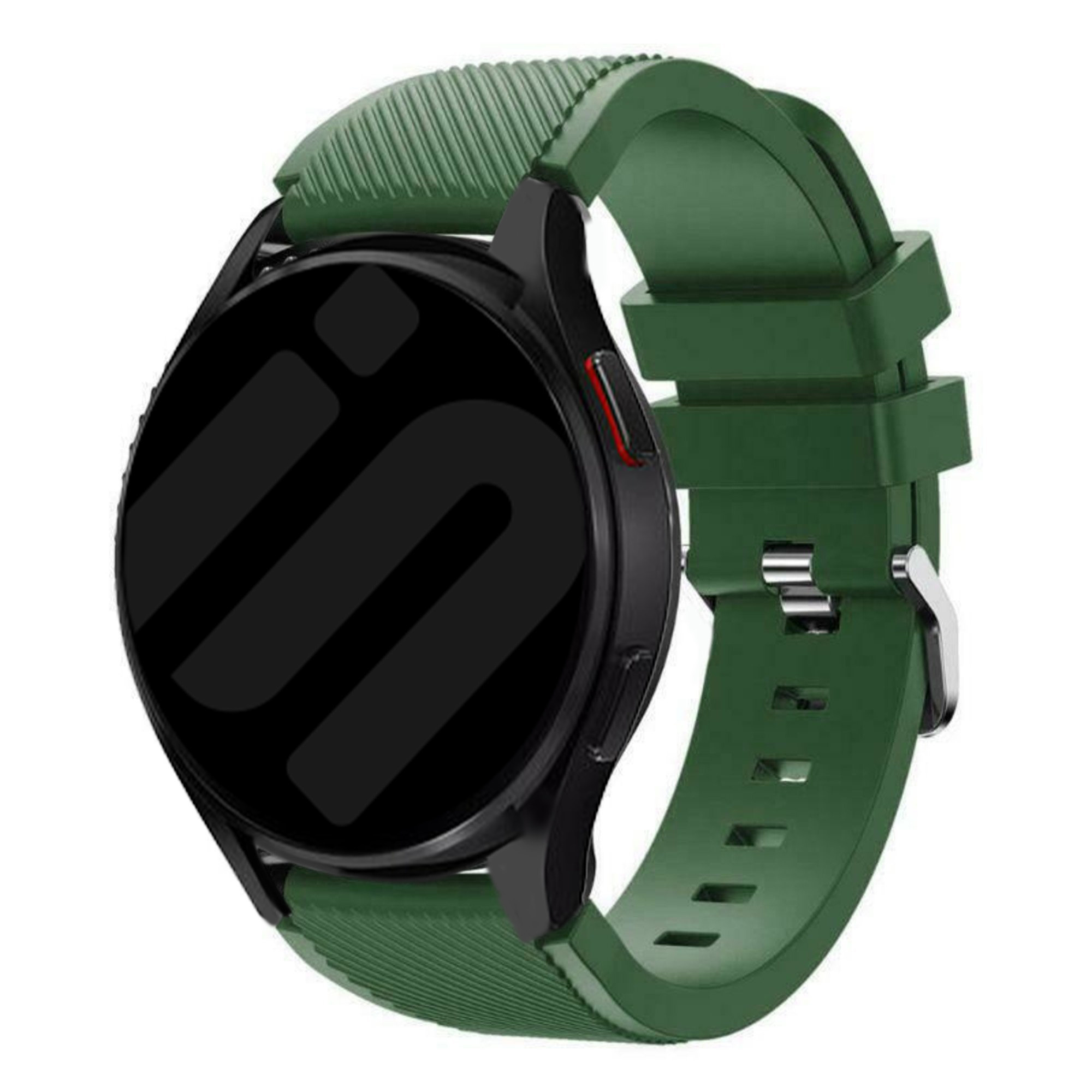 Strap-it Samsung Galaxy Watch 7 - 40mm siliconen bandje (legergroen)