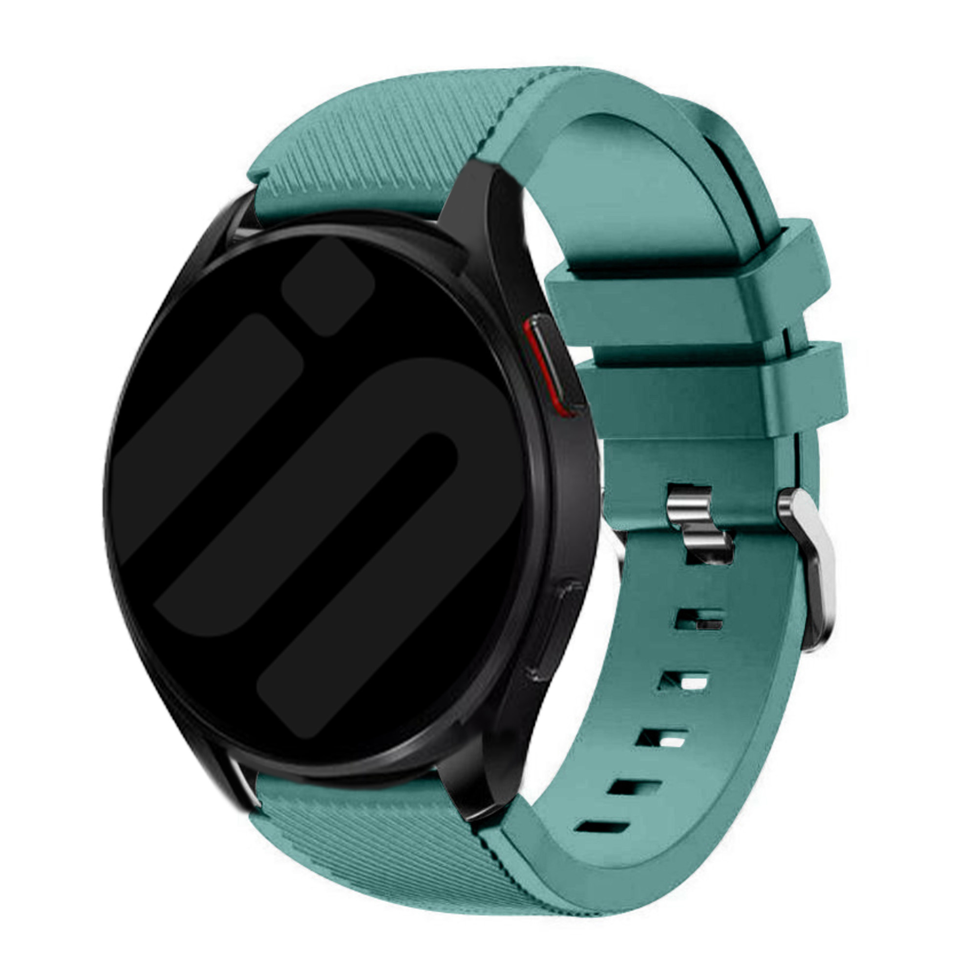 Strap-it Samsung Galaxy Watch 7 - 44mm siliconen bandje (dennengroen)