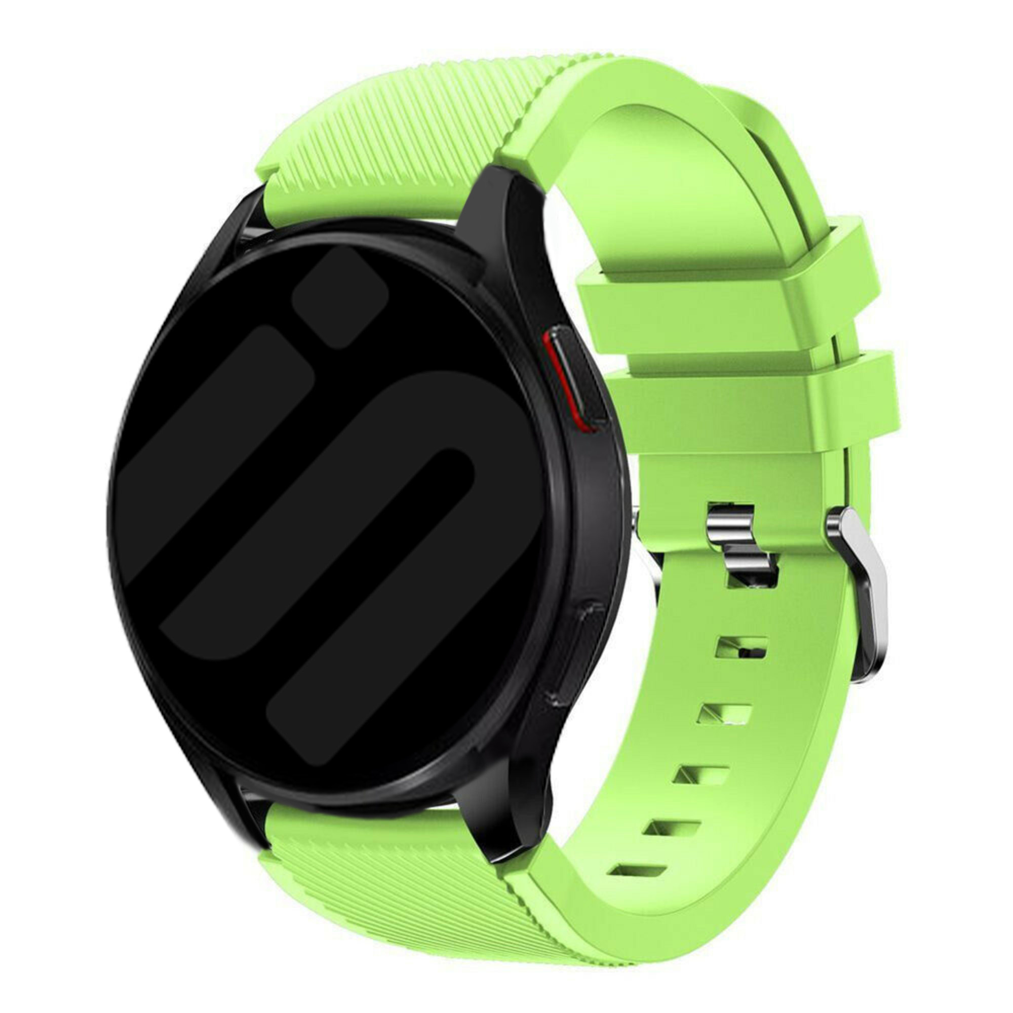 Strap-it Samsung Galaxy Watch 7 - 44mm siliconen bandje (lichtgroen)