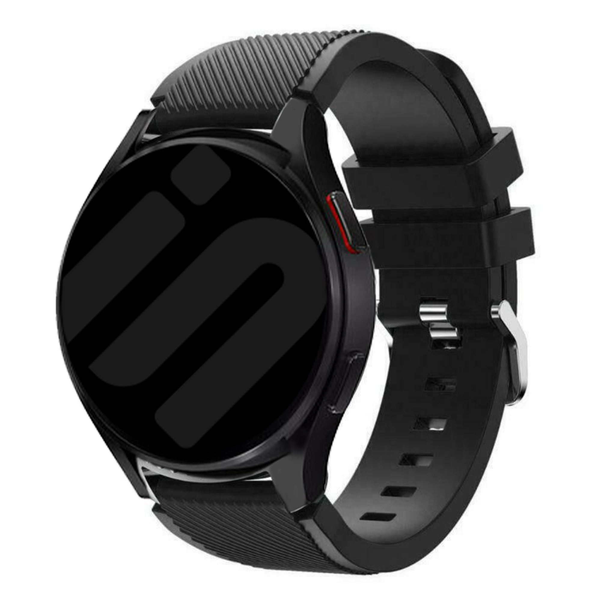Strap-it Samsung Galaxy Watch 7 - 44mm siliconen bandje (zwart)