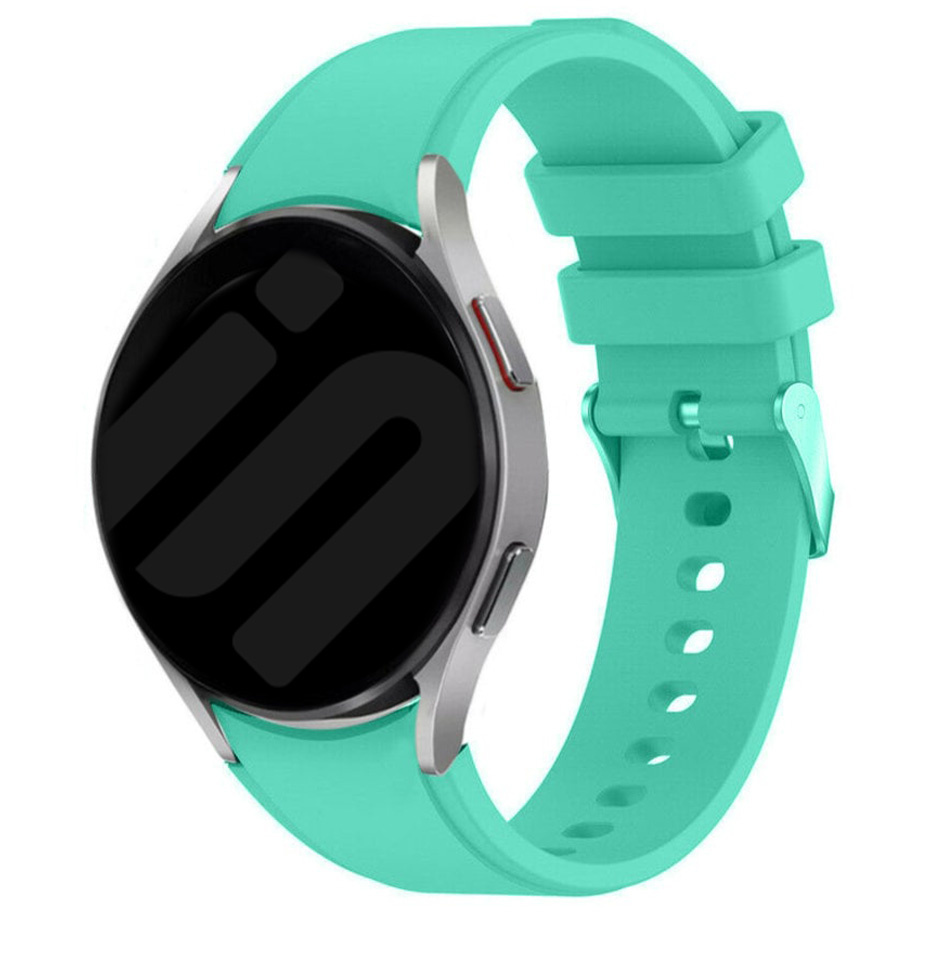 Strap-it Samsung Galaxy Watch 7 - 40mm siliconen band perfect fit (aqua)