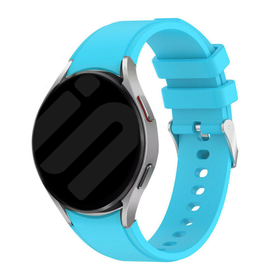 Strap-it Samsung Galaxy Watch 7 - 40mm siliconen band perfect fit (lichtblauw)