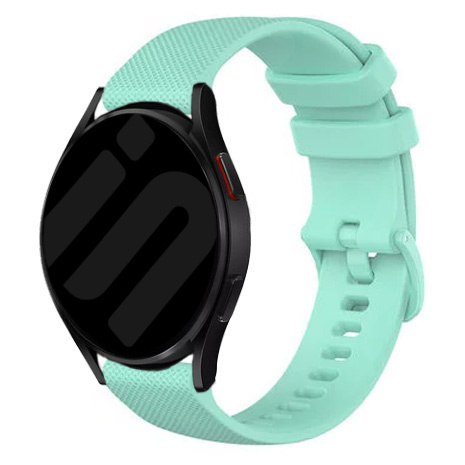 Strap-it Samsung Galaxy Watch 7 - 44mm Luxe Siliconen bandje (Aqua)