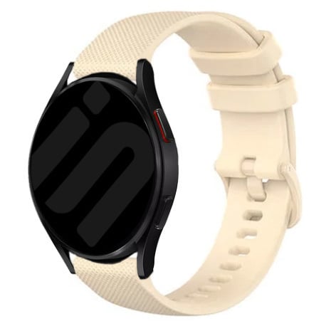 Strap-it Samsung Galaxy Watch 7 - 44mm Luxe Siliconen bandje (beige)