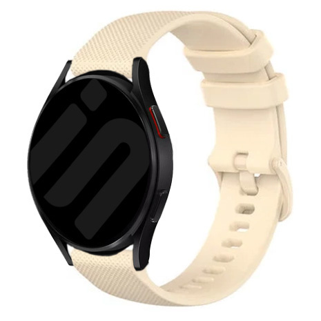 Strap-it Samsung Galaxy Watch 7 - 40mm Luxe Siliconen bandje (beige)