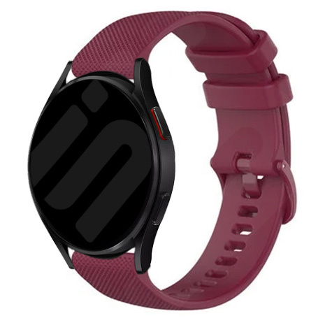 Strap-it Samsung Galaxy Watch 7 - 40mm Luxe Siliconen bandje (donkerrood)