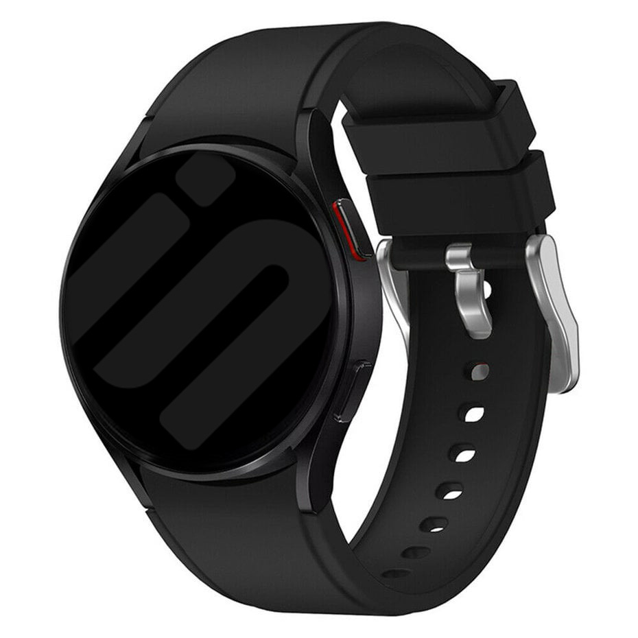 Strap-it Samsung Galaxy Watch 7 - 44mm siliconen band perfect fit (zwart)