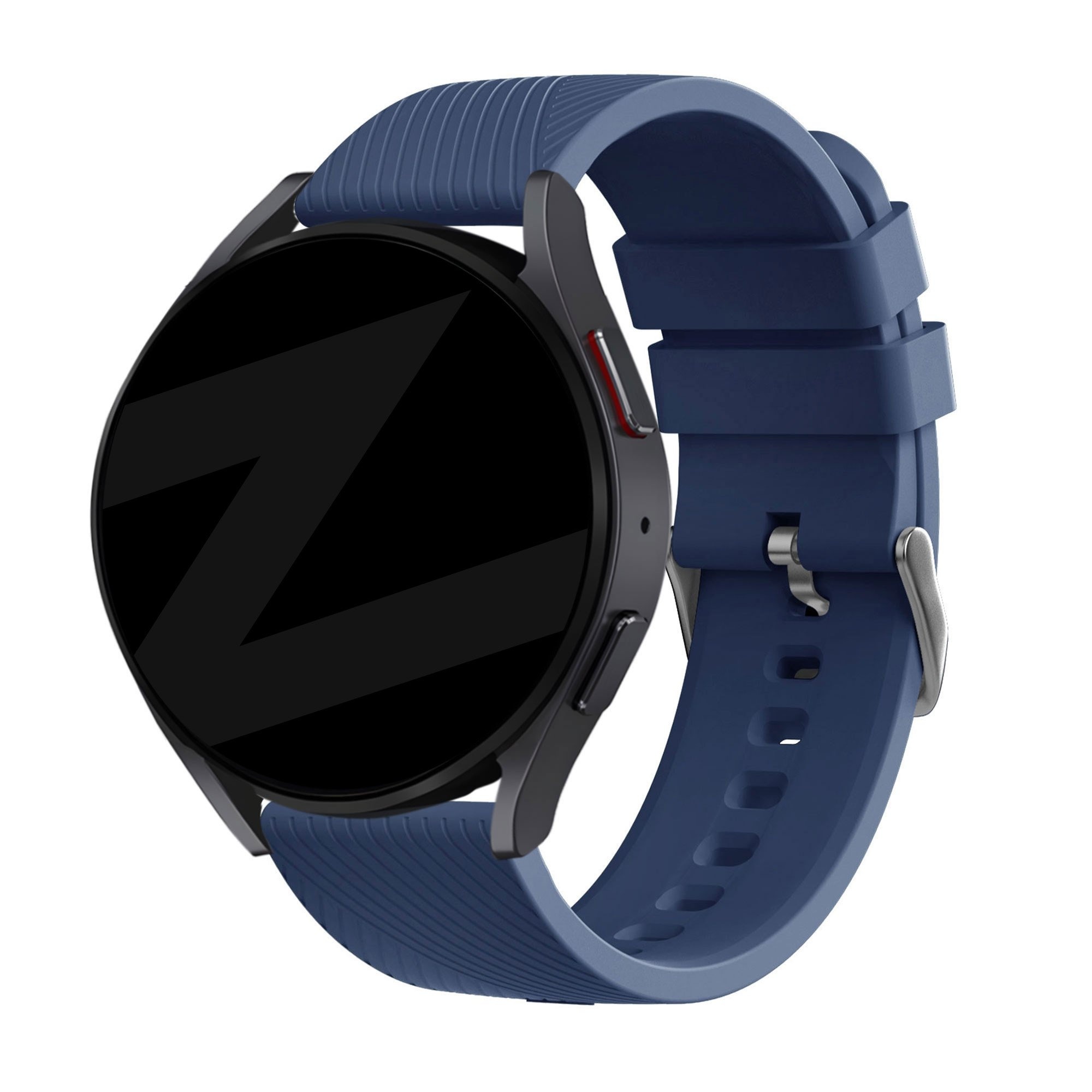 Bandz Samsung Galaxy Watch 7 - 40mm siliconen band 'Deluxe' (donkerblauw)