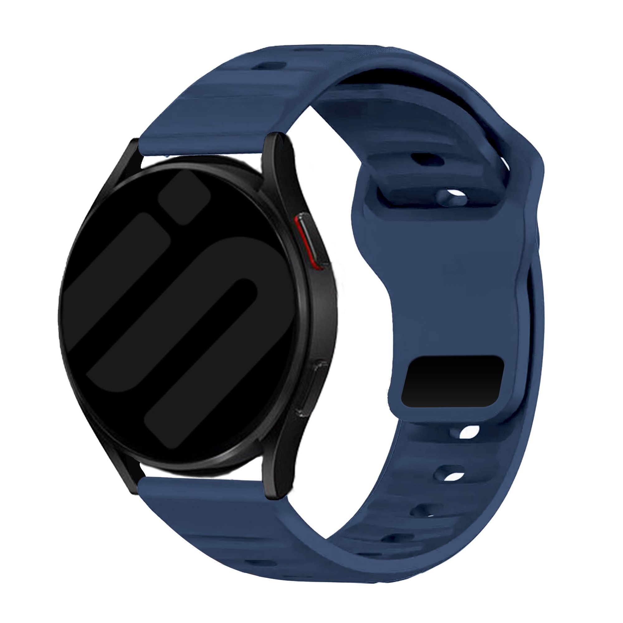 Strap-it Samsung Galaxy Watch 7 - 40mm outdoor siliconen bandje (donkerblauw)