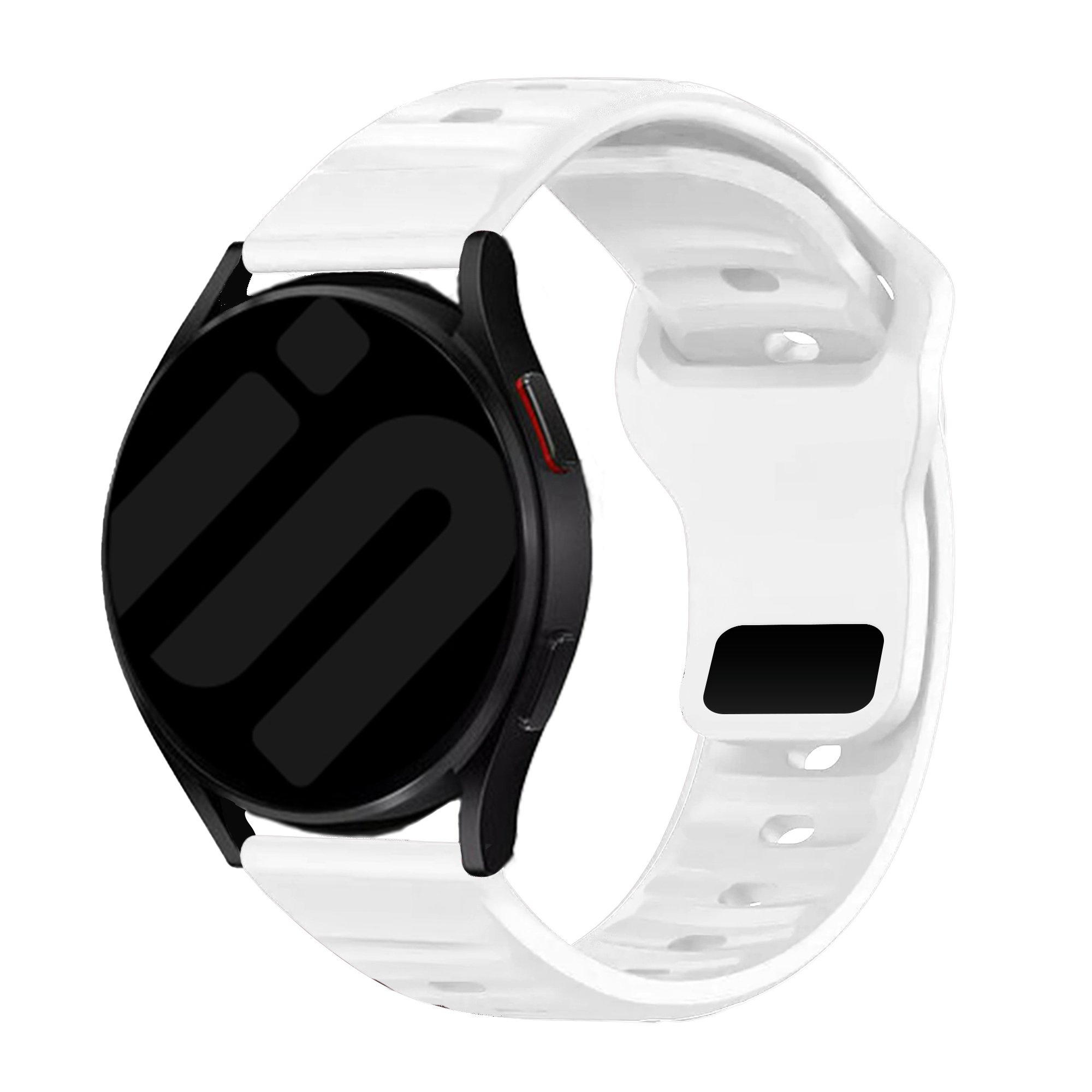 Strap-it Samsung Galaxy Watch 7 - 40mm outdoor siliconen bandje (wit)