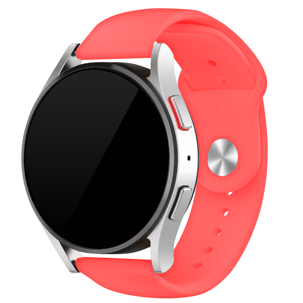 Strap-it Samsung Galaxy Watch 7 - 40mm lichtgevend siliconen bandje (rood)