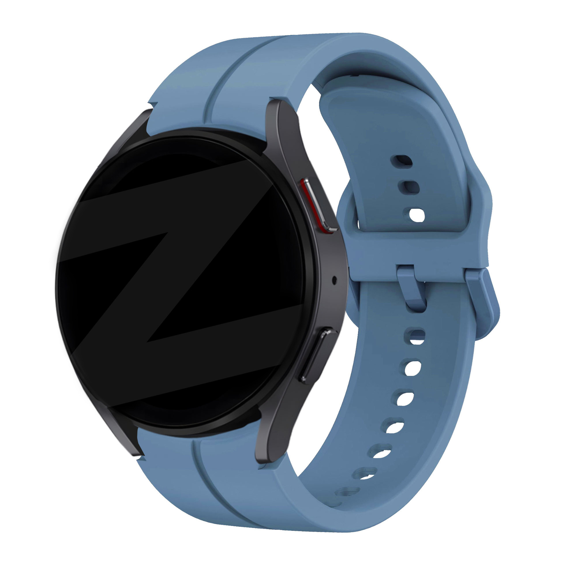 Bandz Samsung Galaxy Watch 7 44mm siliconen band 'Extreme' (grijsblauw)