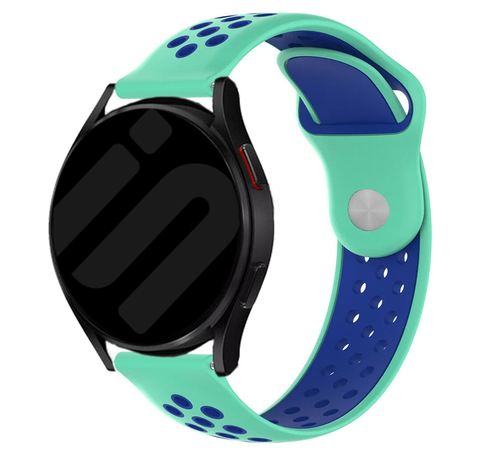 Strap-it Samsung Galaxy Watch 7 - 40mm sport band (aqua/blauw)