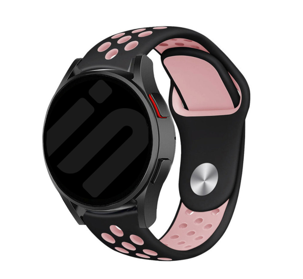 Strap-it Samsung Galaxy Watch 7 - 40mm sport band (zwart/roze)