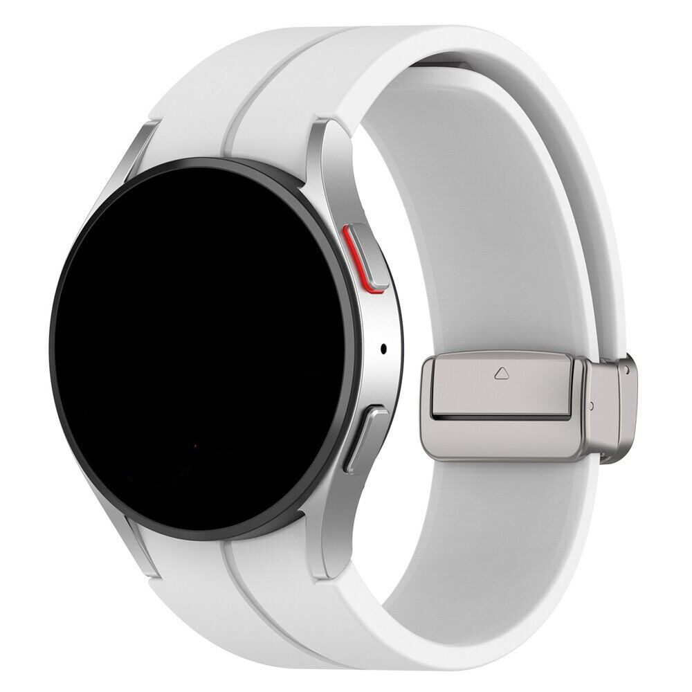 Strap-it Samsung Galaxy Watch 7 - 40mm magnetische sport band (wit)