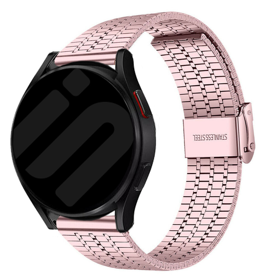 Strap-it Samsung Galaxy Watch 7 - 40mm roestvrij stalen band (rosé pink)