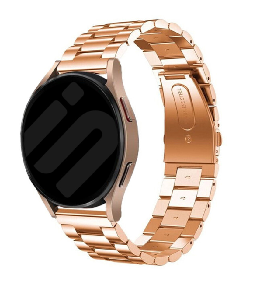 Strap-it Samsung Galaxy Watch 7 - 44mm stalen band (rosé goud)