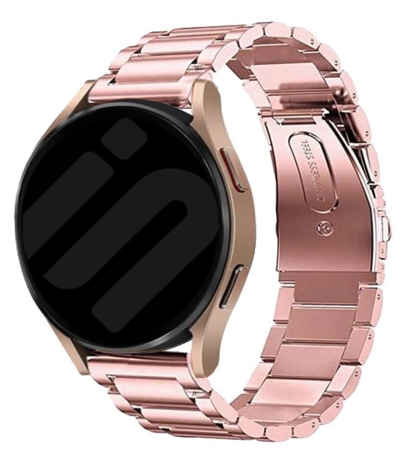 Strap-it Samsung Galaxy Watch 7 - 44mm stalen band (roze)