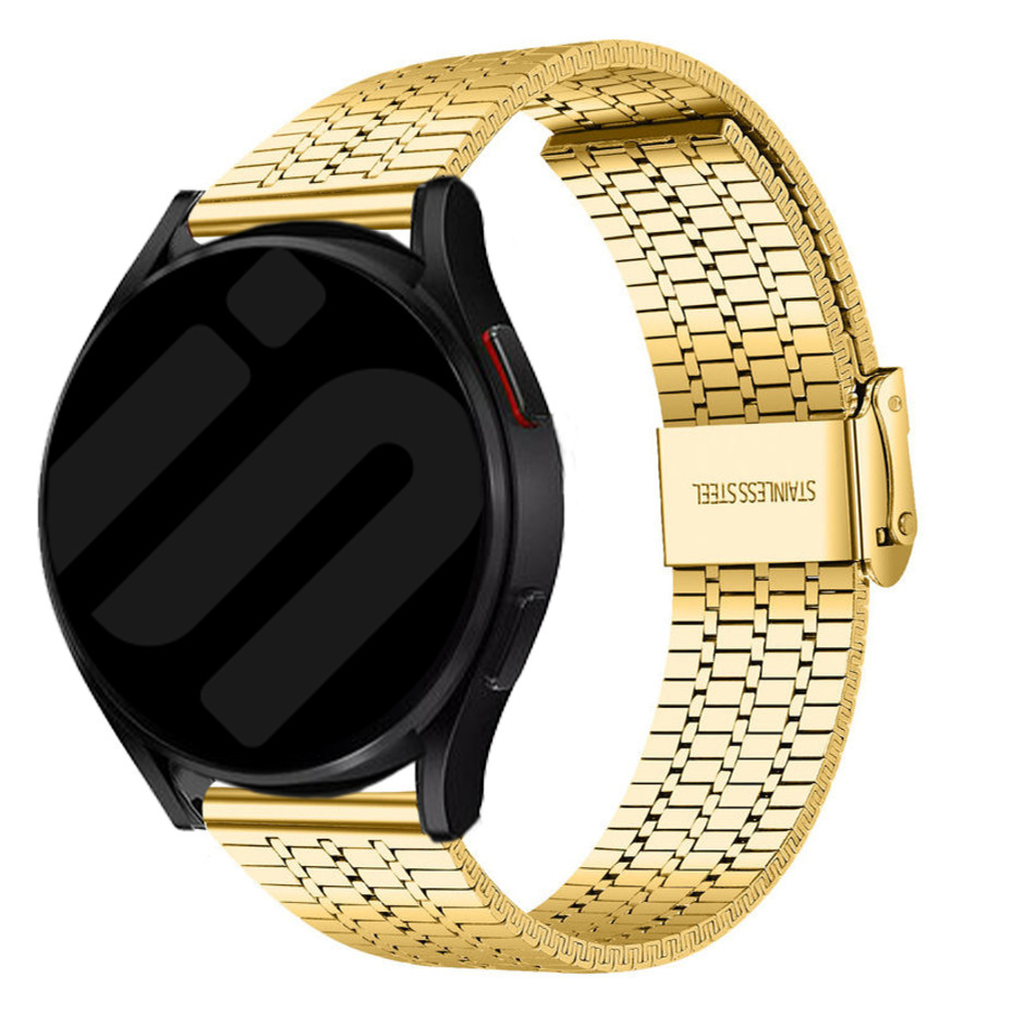 Strap-it Samsung Galaxy Watch 7 - 40mm roestvrij stalen band (goud)