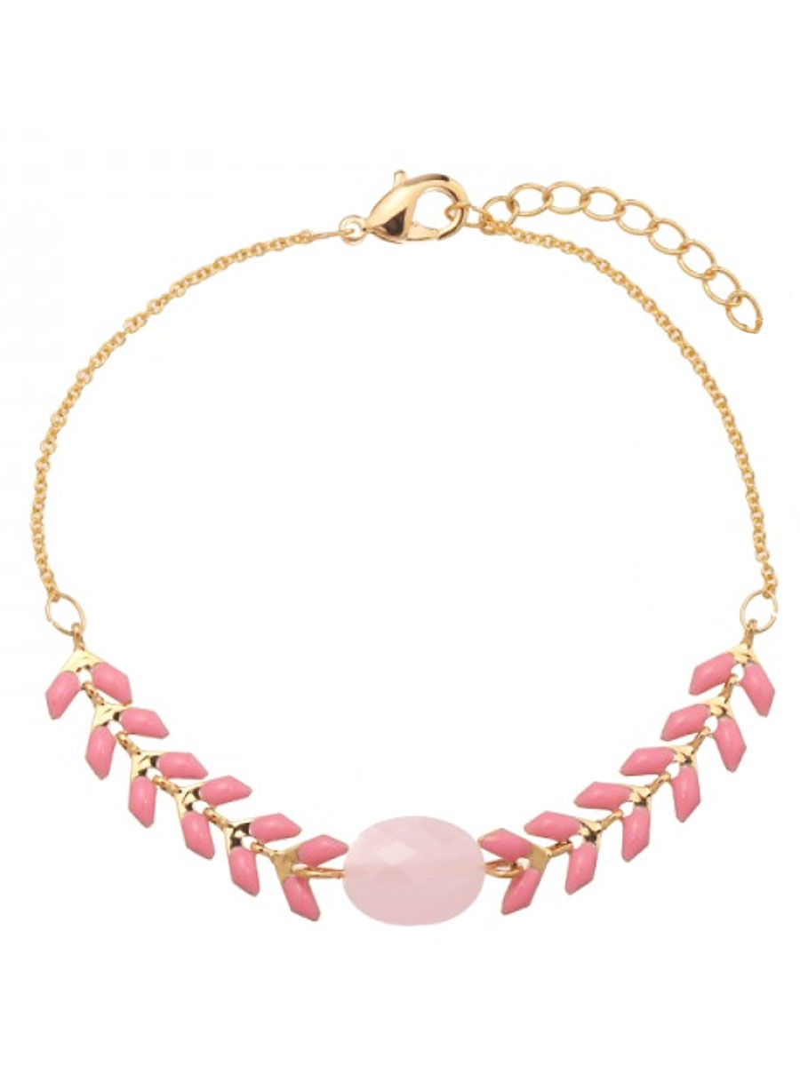 FASHIONIZE Armband Gold Plated Roze