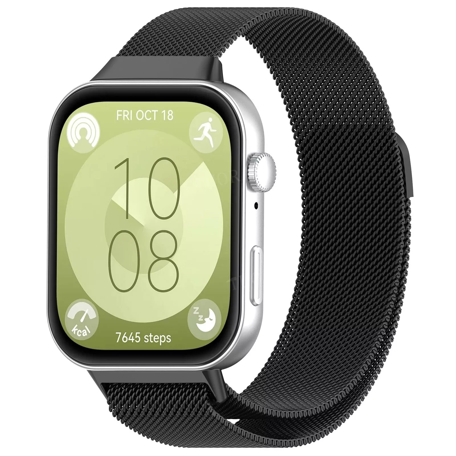 Strap-it Huawei Watch Fit 4 Pro Milanese band (zwart)