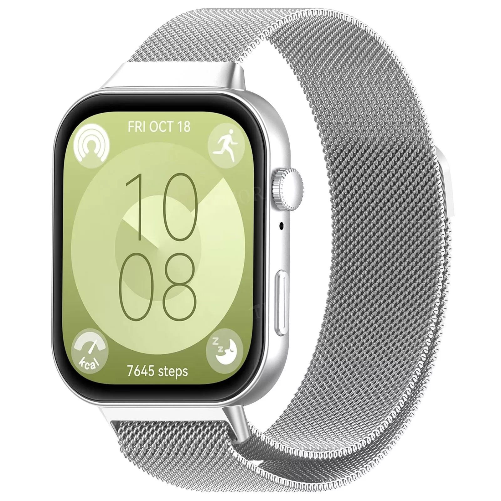 Strap-it Huawei Watch Fit 4 Pro Milanese band (zilver)