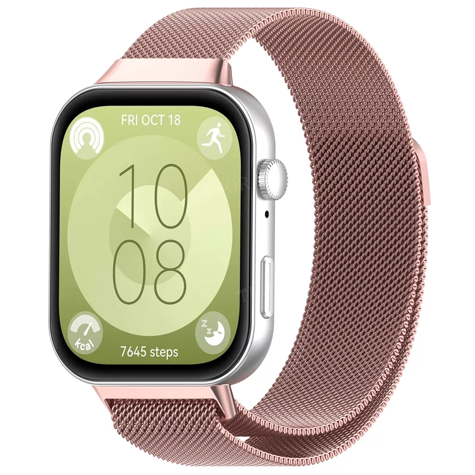 Strap-it Huawei Watch Fit 4 Pro Milanese band (roze)
