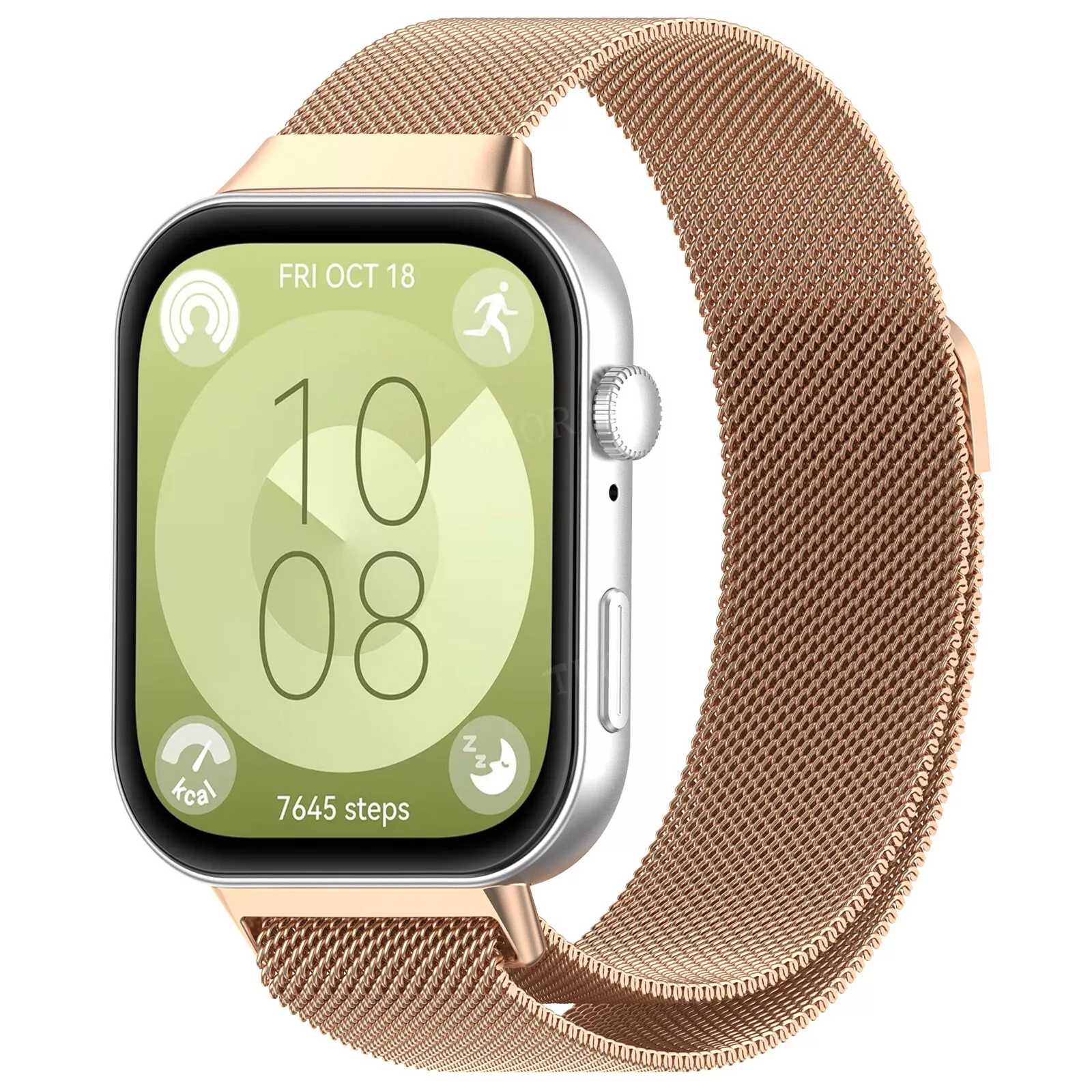 Strap-it Huawei Watch Fit 4 Pro Milanese band (rosé goud)