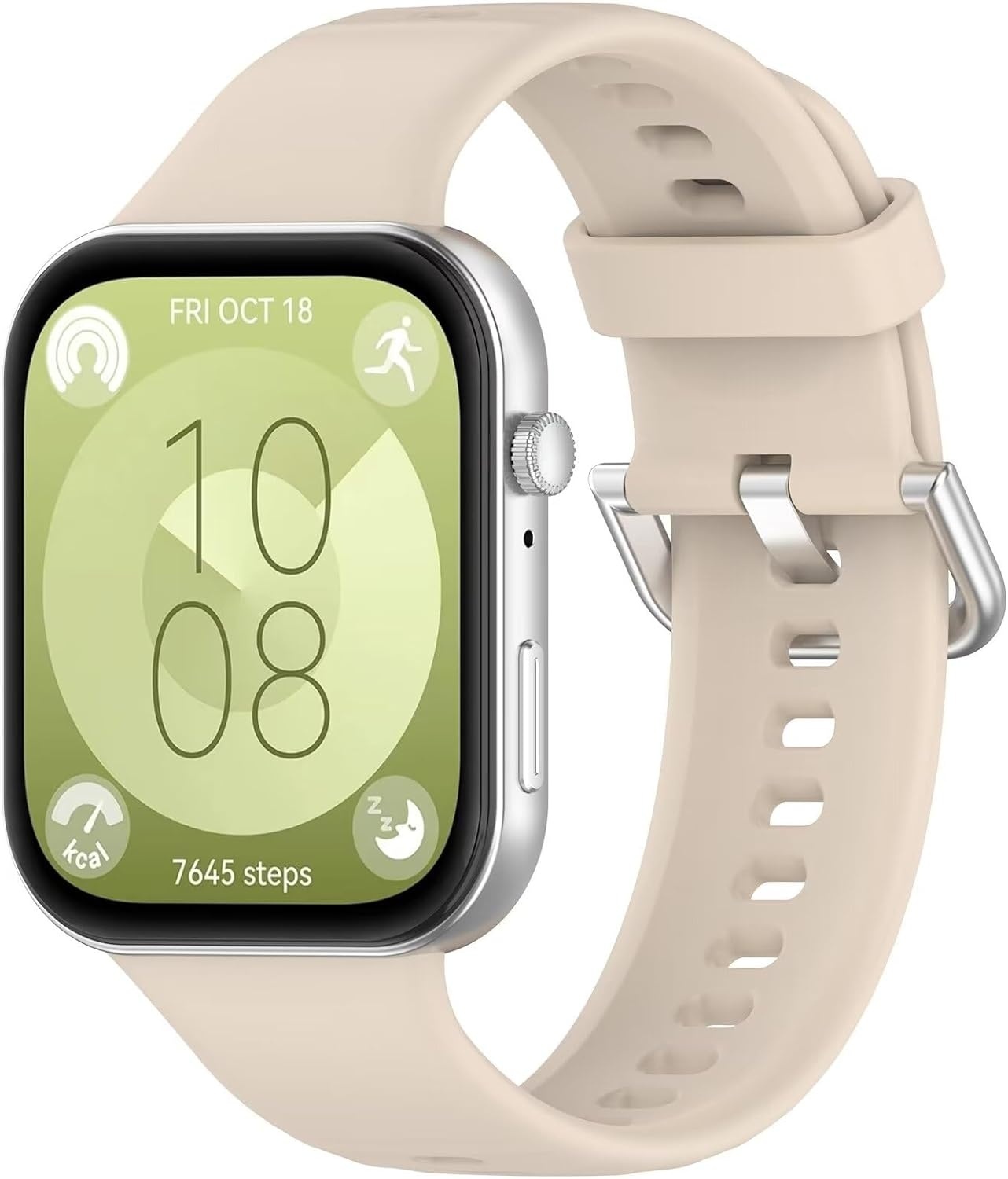 Strap-it Huawei Watch Fit 4 siliconen bandje (beige)