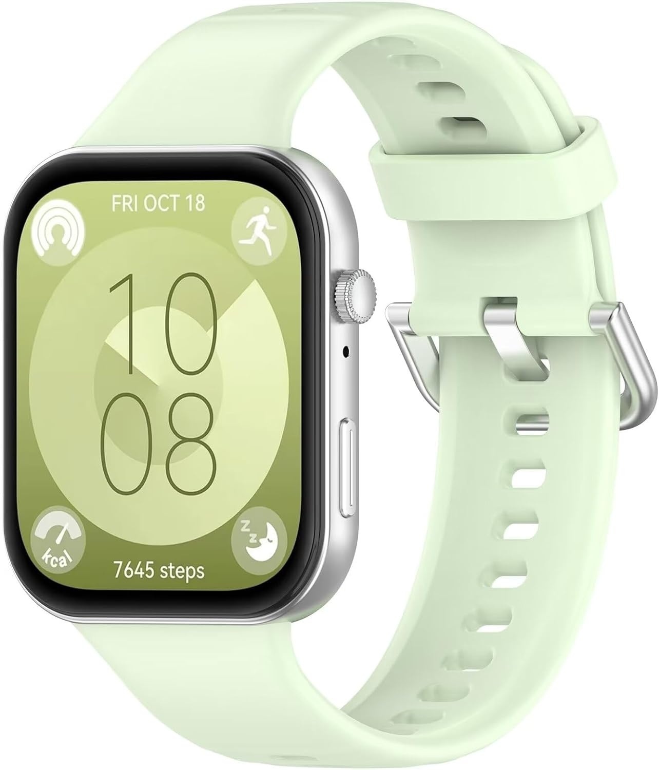 Strap-it Huawei Watch Fit 4 siliconen bandje (lichtgroen)
