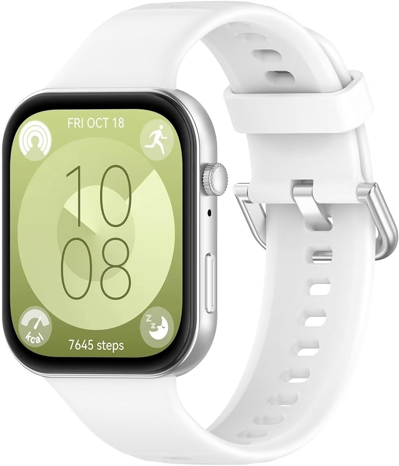 Strap-it Huawei Watch Fit 4 siliconen bandje (wit)