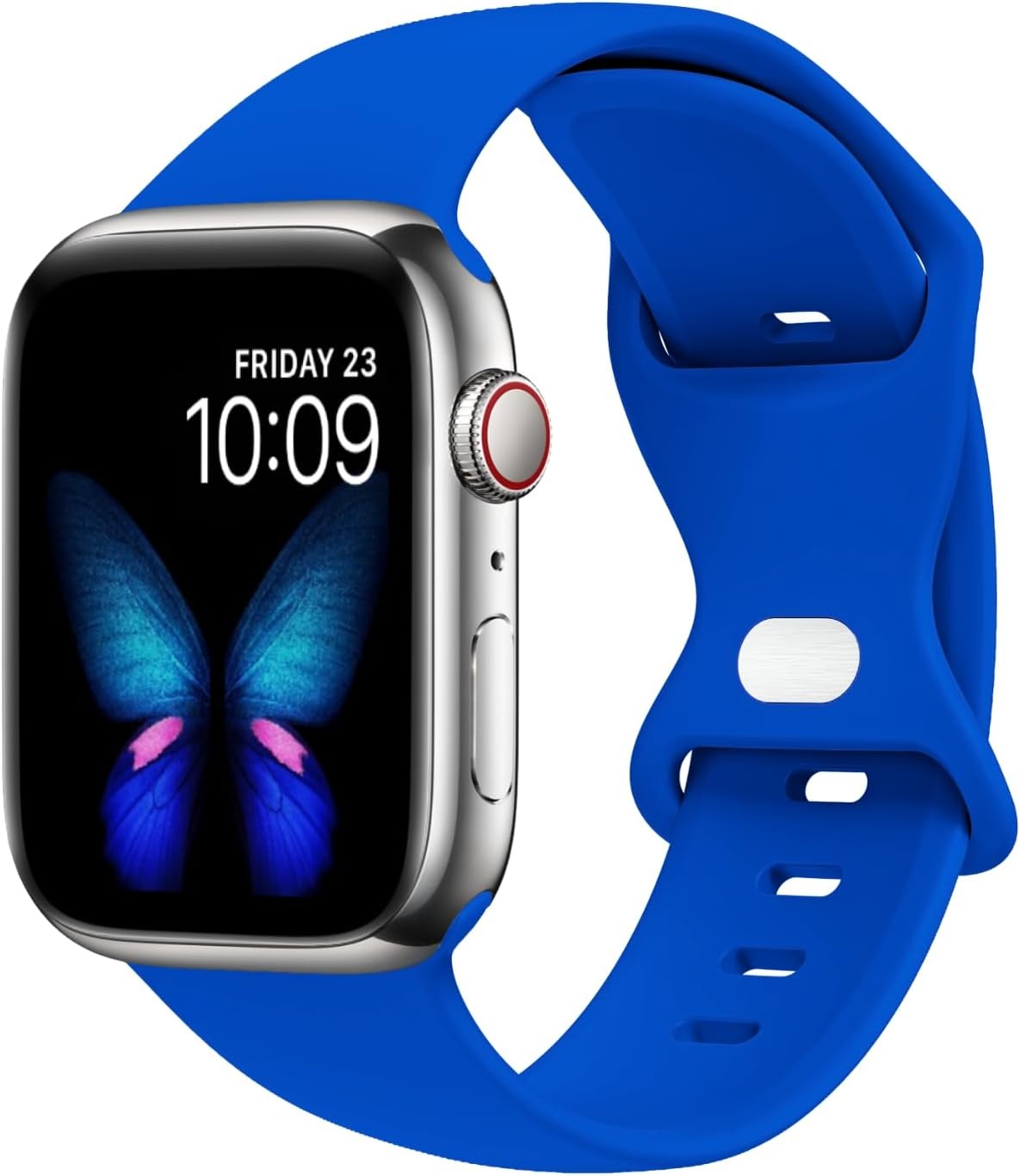 Strap-it Apple Watch siliconen bandje (blauw)