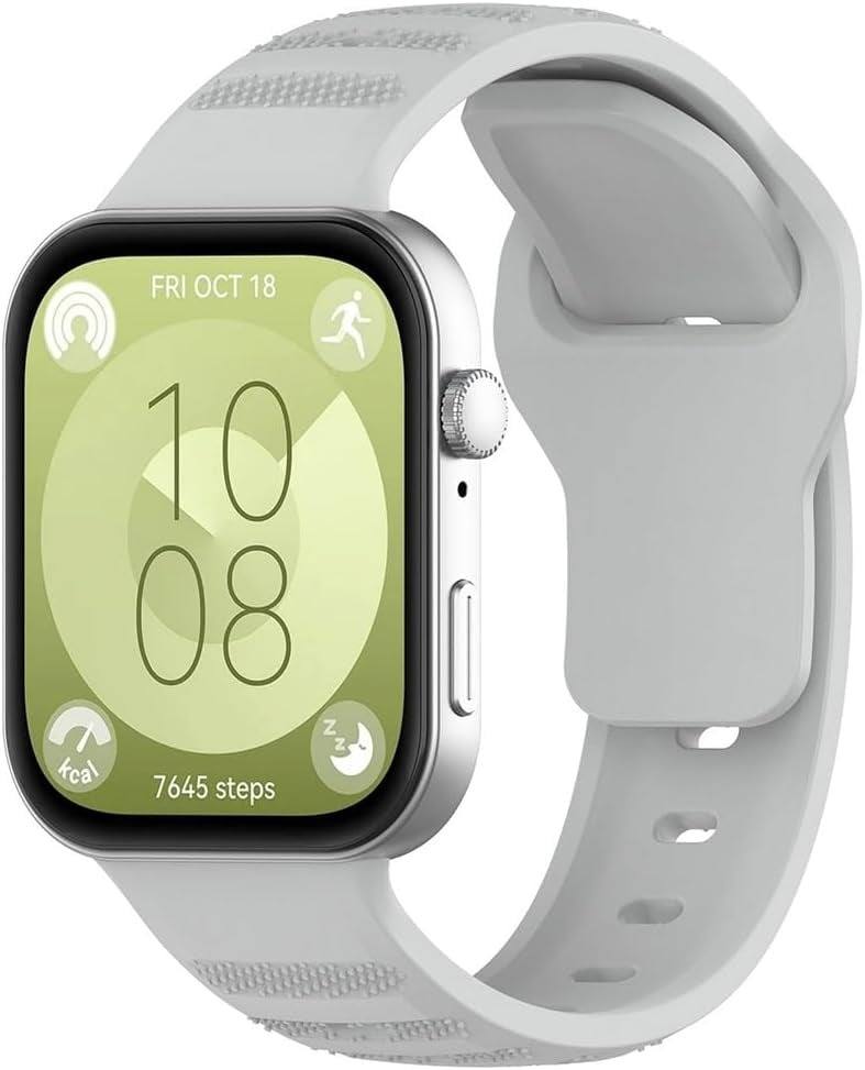 Strap-it Huawei Watch Fit 4 outdoor siliconen bandje (grijs)