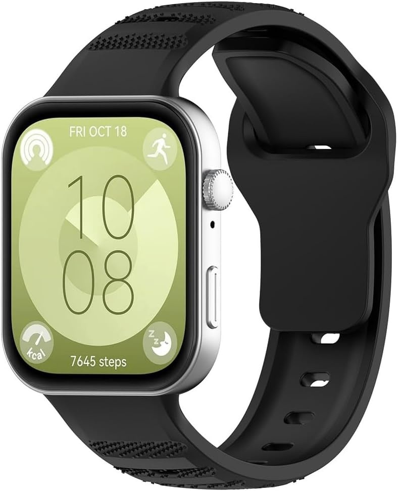Strap-it Huawei Watch Fit 4 Pro outdoor siliconen bandje (zwart)