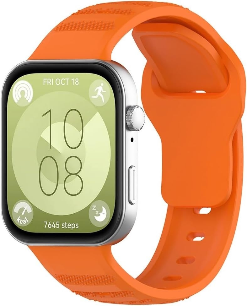 Strap-it Huawei Watch Fit 4 Pro outdoor siliconen bandje (oranje)