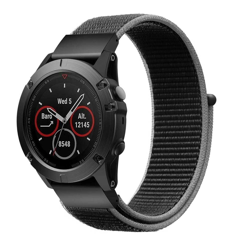 Strap-it Garmin Forerunner 970 nylon band (charcoal)