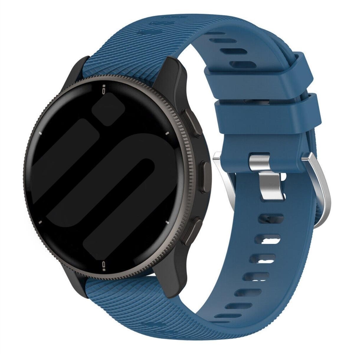 Strap-it Garmin Forerunner 570 - 42mm siliconen bandje (blauw)