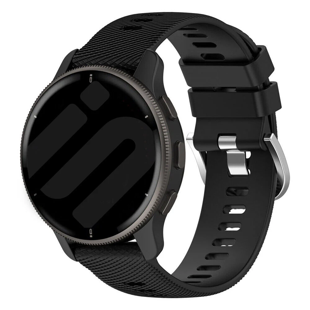 Strap-it Garmin Forerunner 570 - 42mm siliconen bandje (zwart)