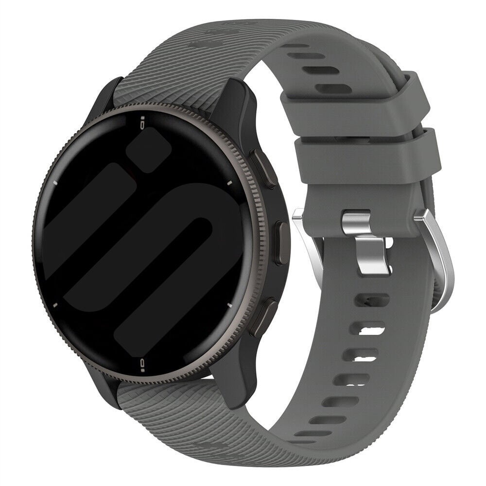 Strap-it Garmin Forerunner 570 - 47mm siliconen bandje (donkergrijs)