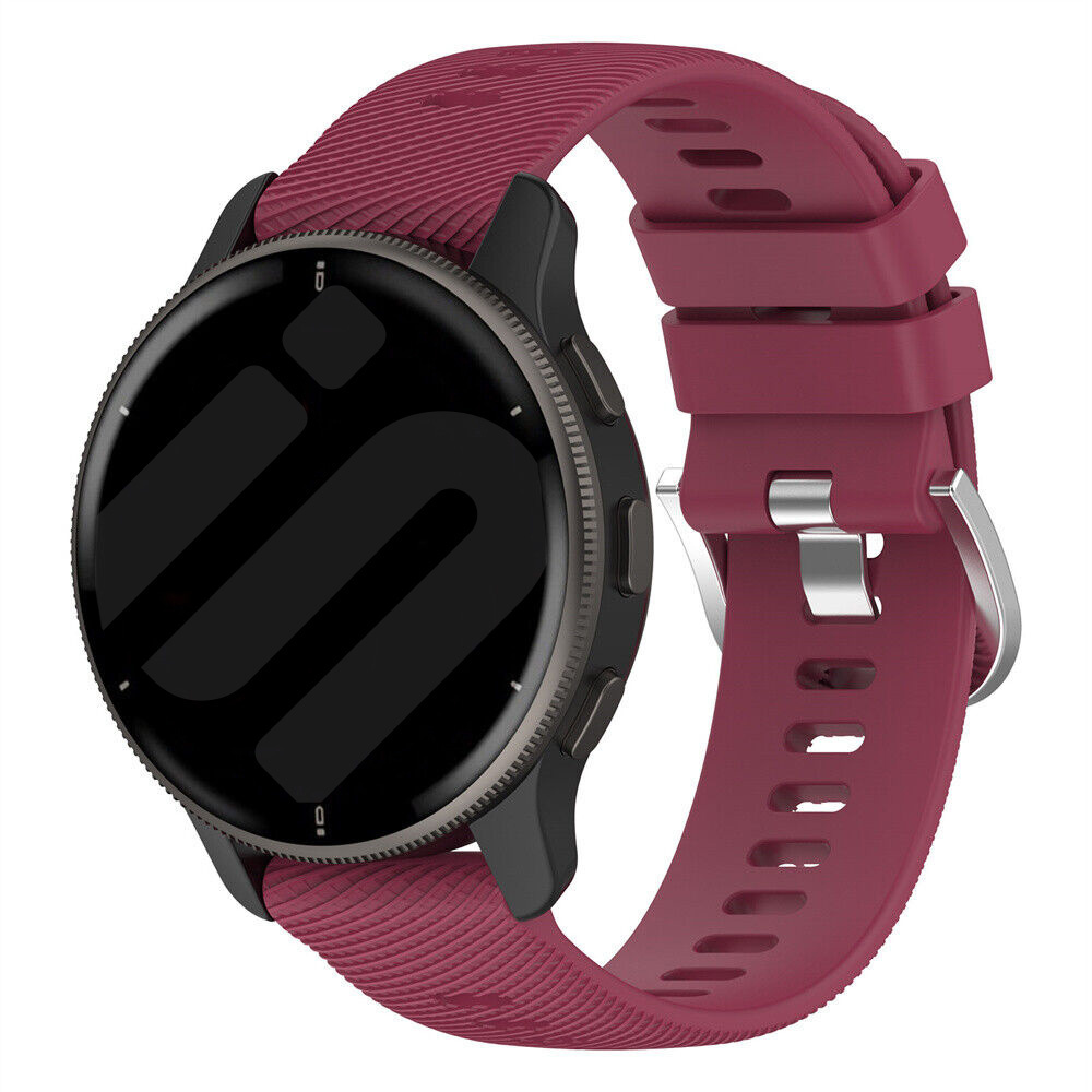 Strap-it Garmin Forerunner 570 - 47mm siliconen bandje (wijnrood)