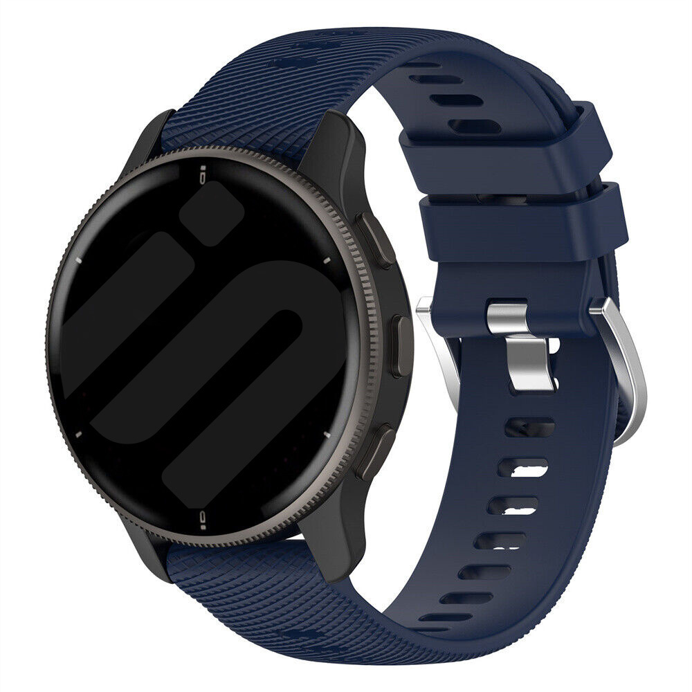 Strap-it Garmin Forerunner 570 - 47mm siliconen bandje (donkerblauw)