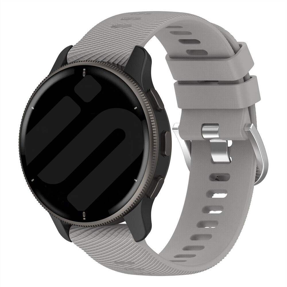 Strap-it Garmin Forerunner 570 - 47mm siliconen bandje (lichtgrijs)