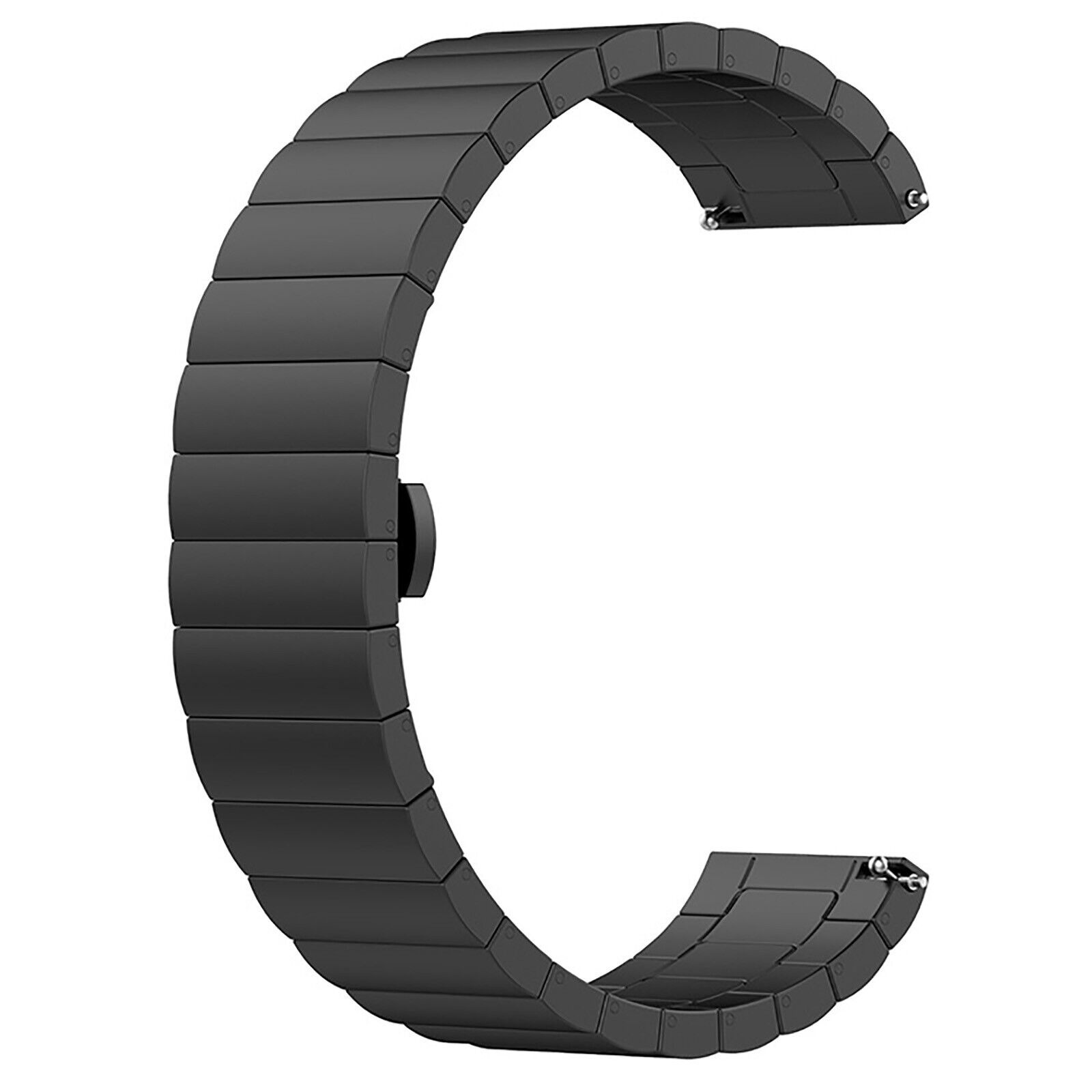 Strap-it Huawei Watch 5 - 42mm metalen band (zwart)